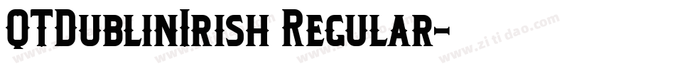 QTDublinIrish Regular字体转换